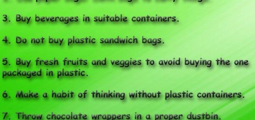 Reduce Plastic Pollution - Say no to Plastics